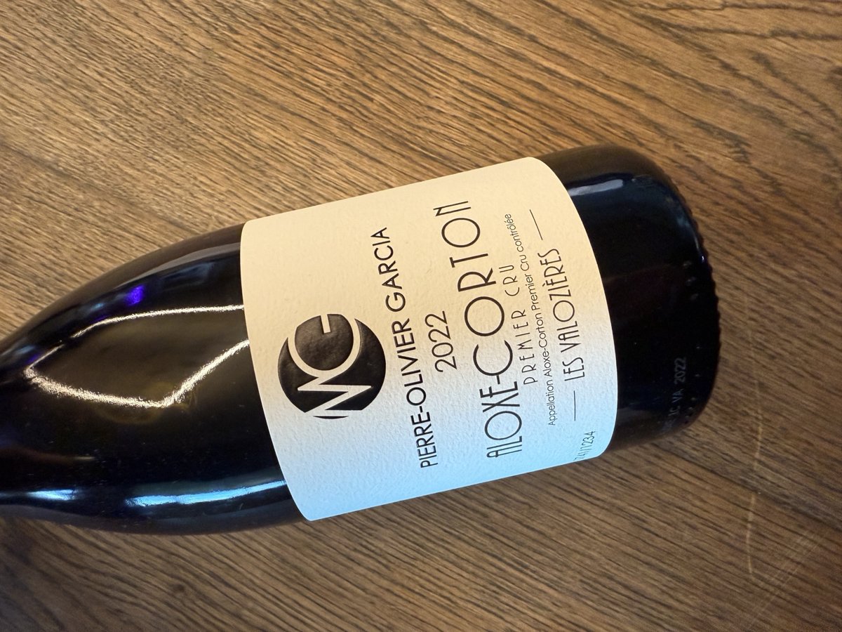 PIERRE OLIVIER GARCIA ALOXE CORTON 1ER CRU LES LES VALOZIERES 2022